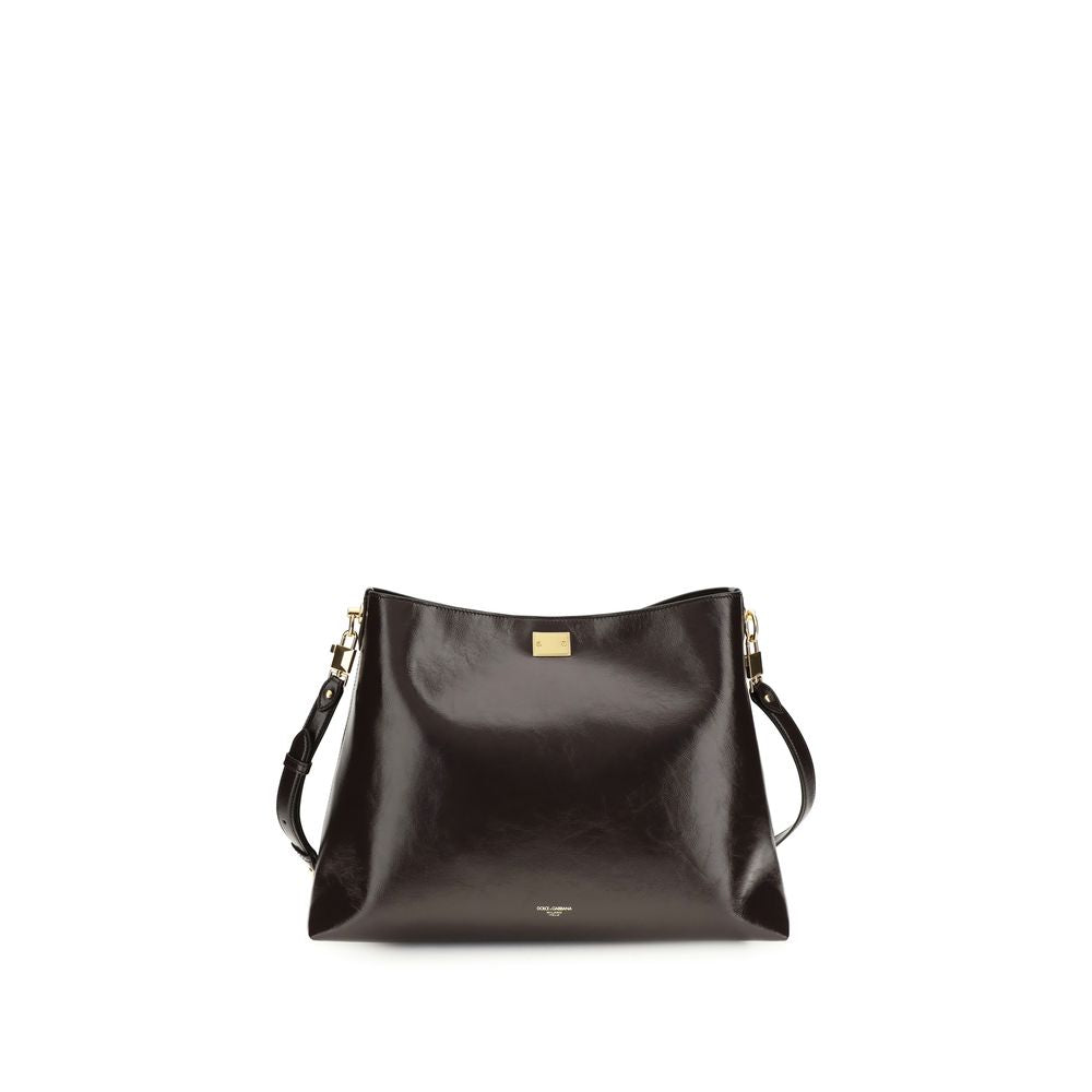 Dolce & Gabbana Brown Calf Leather Shoulder Bag