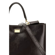 Dolce & Gabbana Brown Calf Leather Vittoria Medium Handbag