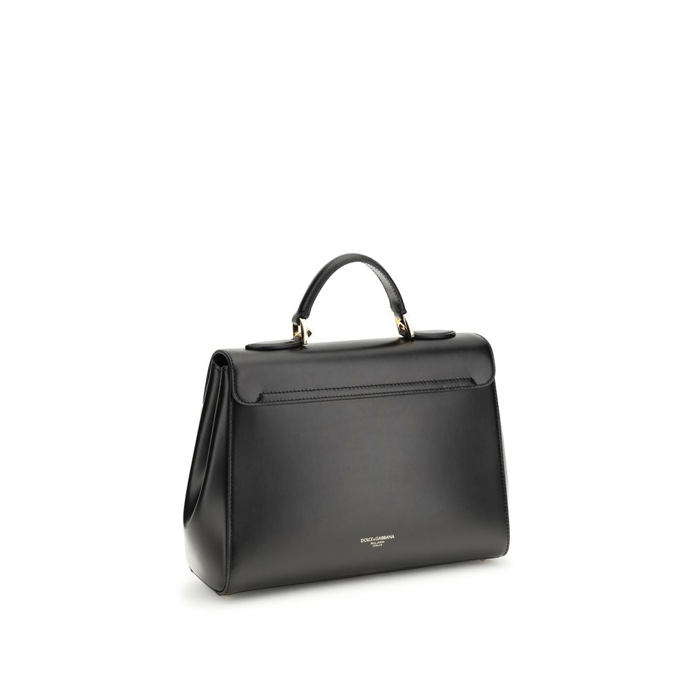 Dolce & Gabbana Black Calf Leather Shoulder Bag