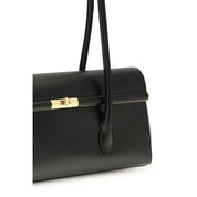 Dolce & Gabbana Black Calf Leather Marlene Shoulder Bag