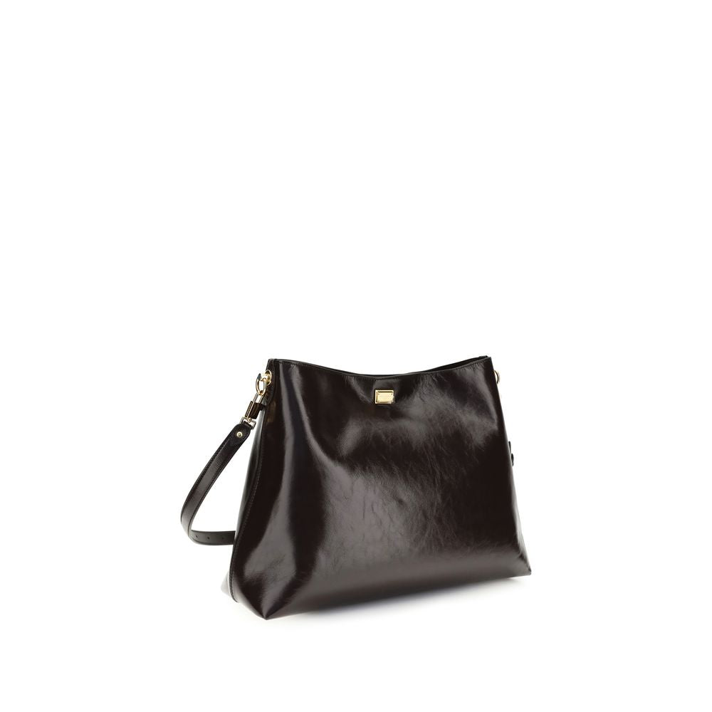 Dolce & Gabbana Brown Calf Leather Shoulder Bag