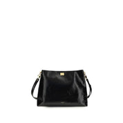 Dolce & Gabbana Black Calf Leather Shoulder Bag