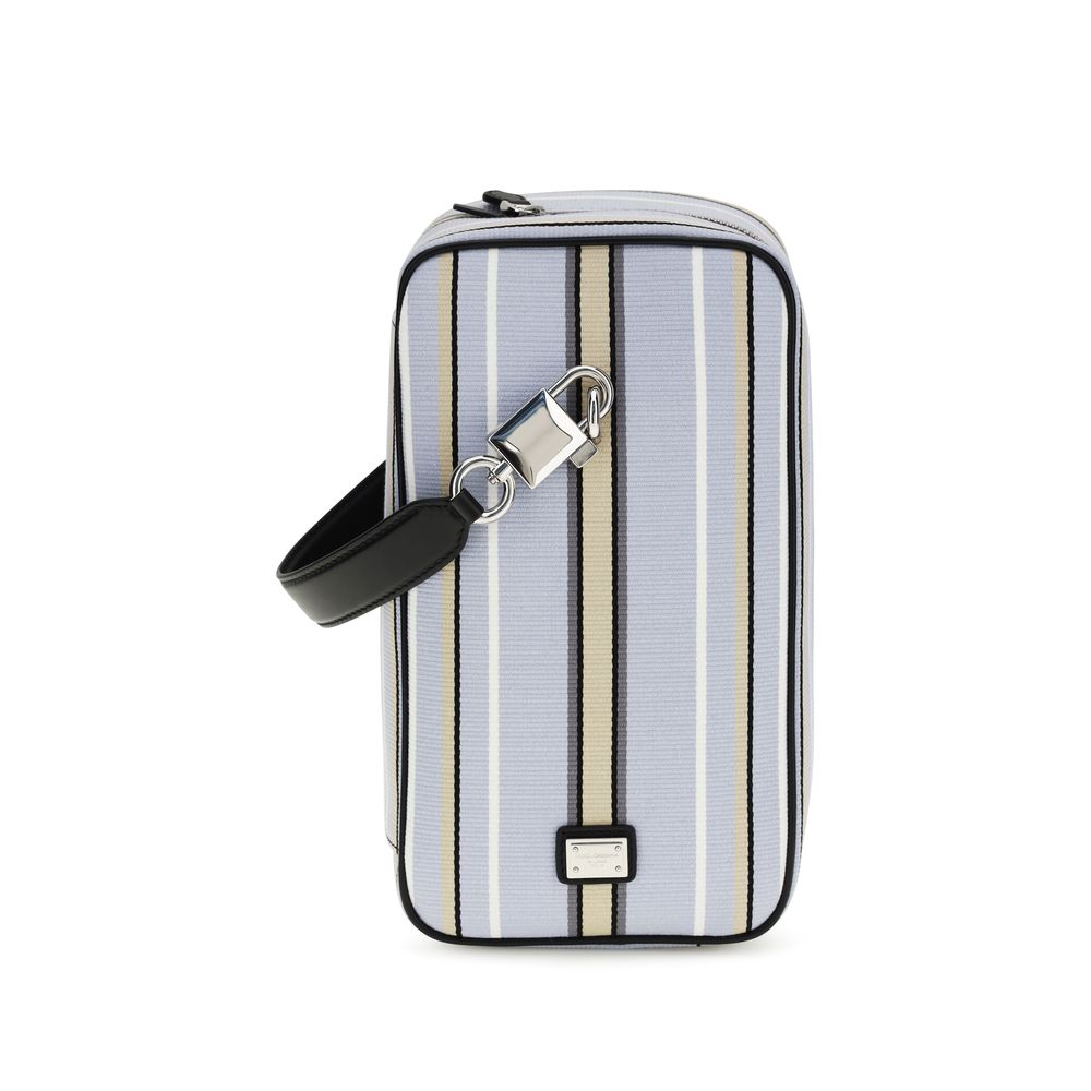 Dolce & Gabbana Blue Jacquard Handbag