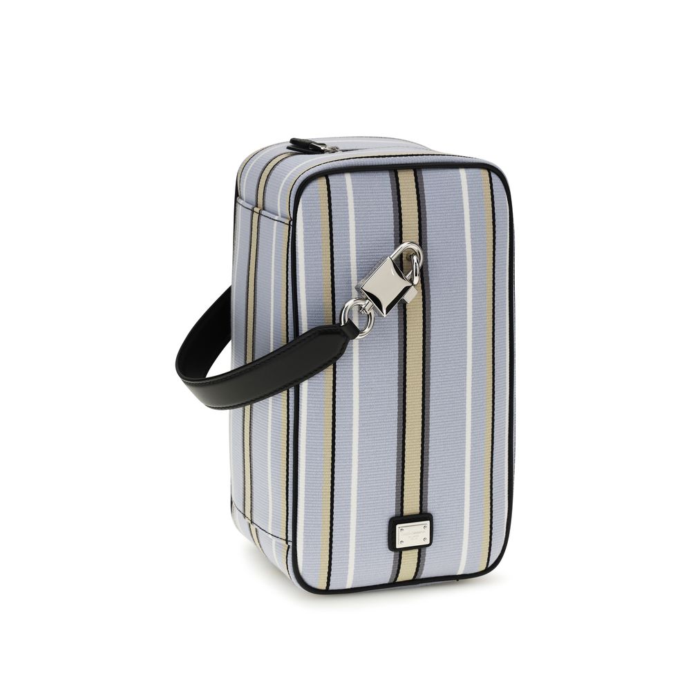 Dolce & Gabbana Blue Jacquard Handbag