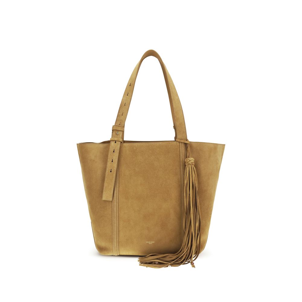Golden Goose Beige Calf Leather East West 24/7 Shoulder Bag