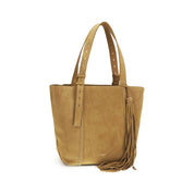 Golden Goose Beige Calf Leather East West 24/7 Shoulder Bag