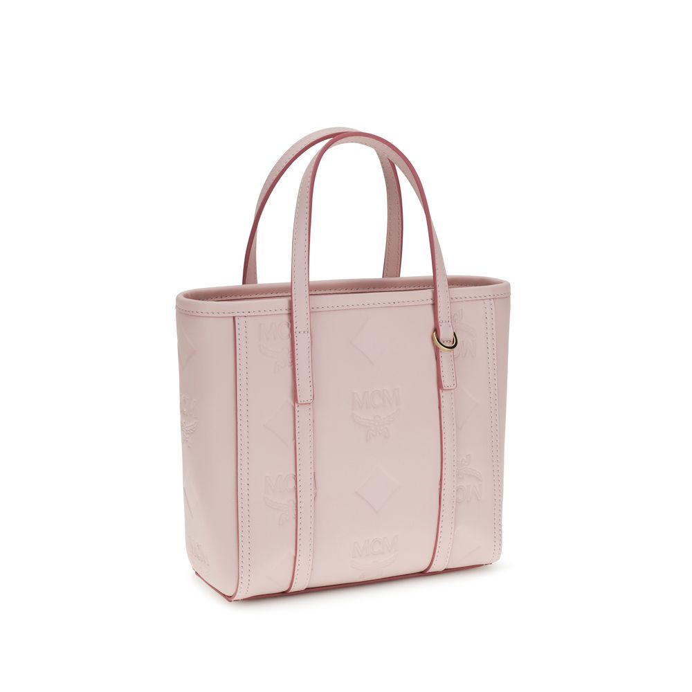 MCM Multicolor Calf Leather Toni Small Tote Bag