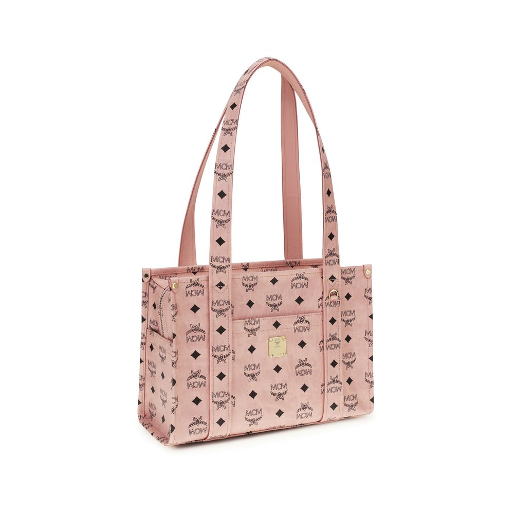 MCM Multicolor Fabric Aren Visetos Tote Bag