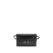 Tom Ford Black Calf Leather Shoulder Bag