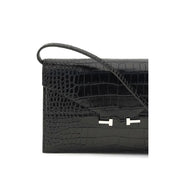 Tom Ford Black Calf Leather Shoulder Bag