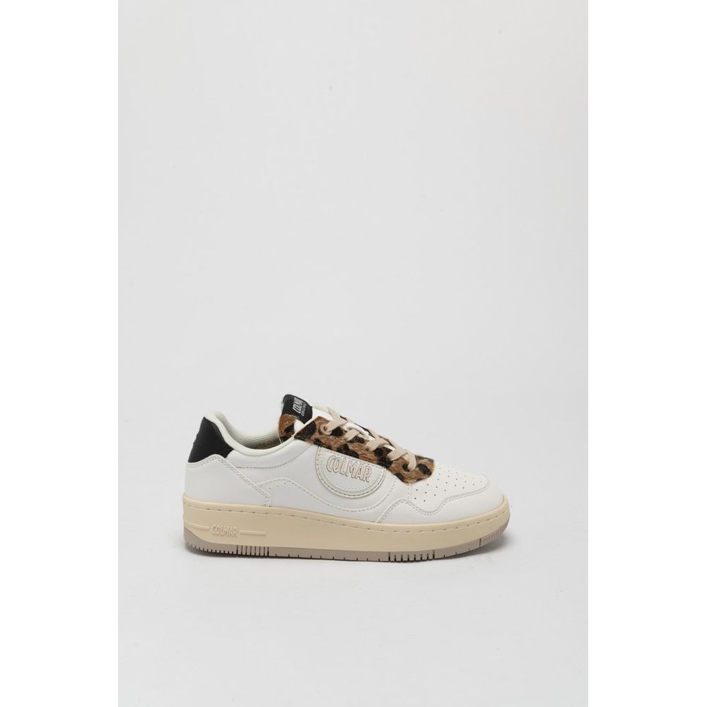 Colmar White+Black+Warm Gray Polyurethane Low Top Sneakers