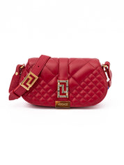 Versace Red Lambskin Shoulder Bag