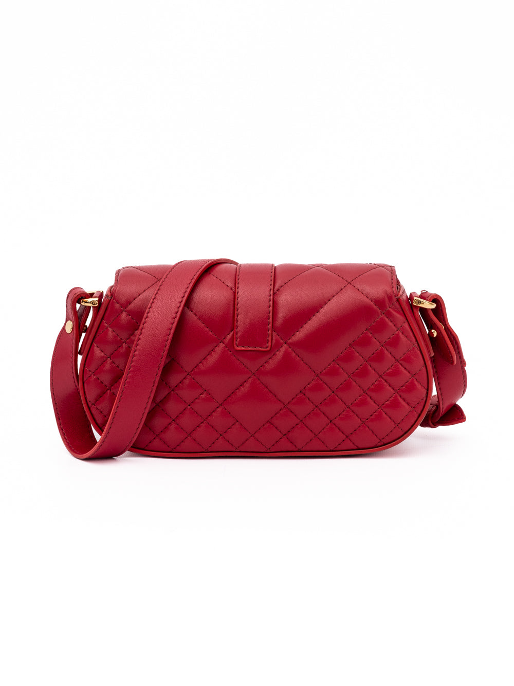 Versace Red Lambskin Shoulder Bag