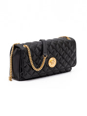 Versace Black Lambskin Shoulder Bag