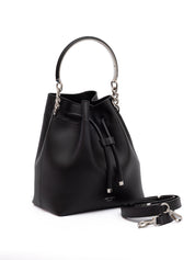 Jimmy Choo Black Leather Bucket Bag