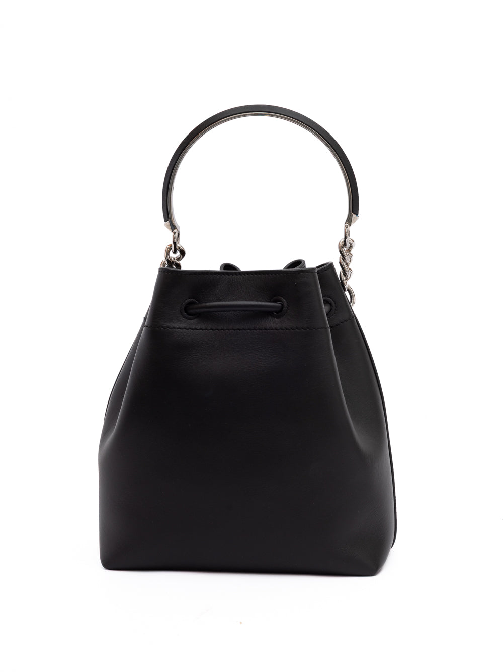 Jimmy Choo Black Leather Bucket Bag