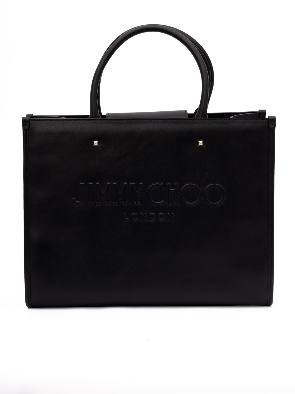 Jimmy Choo Black Calf Leather Tote Bag