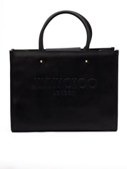 Jimmy Choo Black Calf Leather Tote Bag