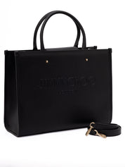 Jimmy Choo Black Calf Leather Tote Bag
