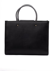 Jimmy Choo Black Calf Leather Tote Bag