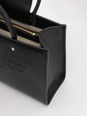 Jimmy Choo Black Calf Leather Tote Bag