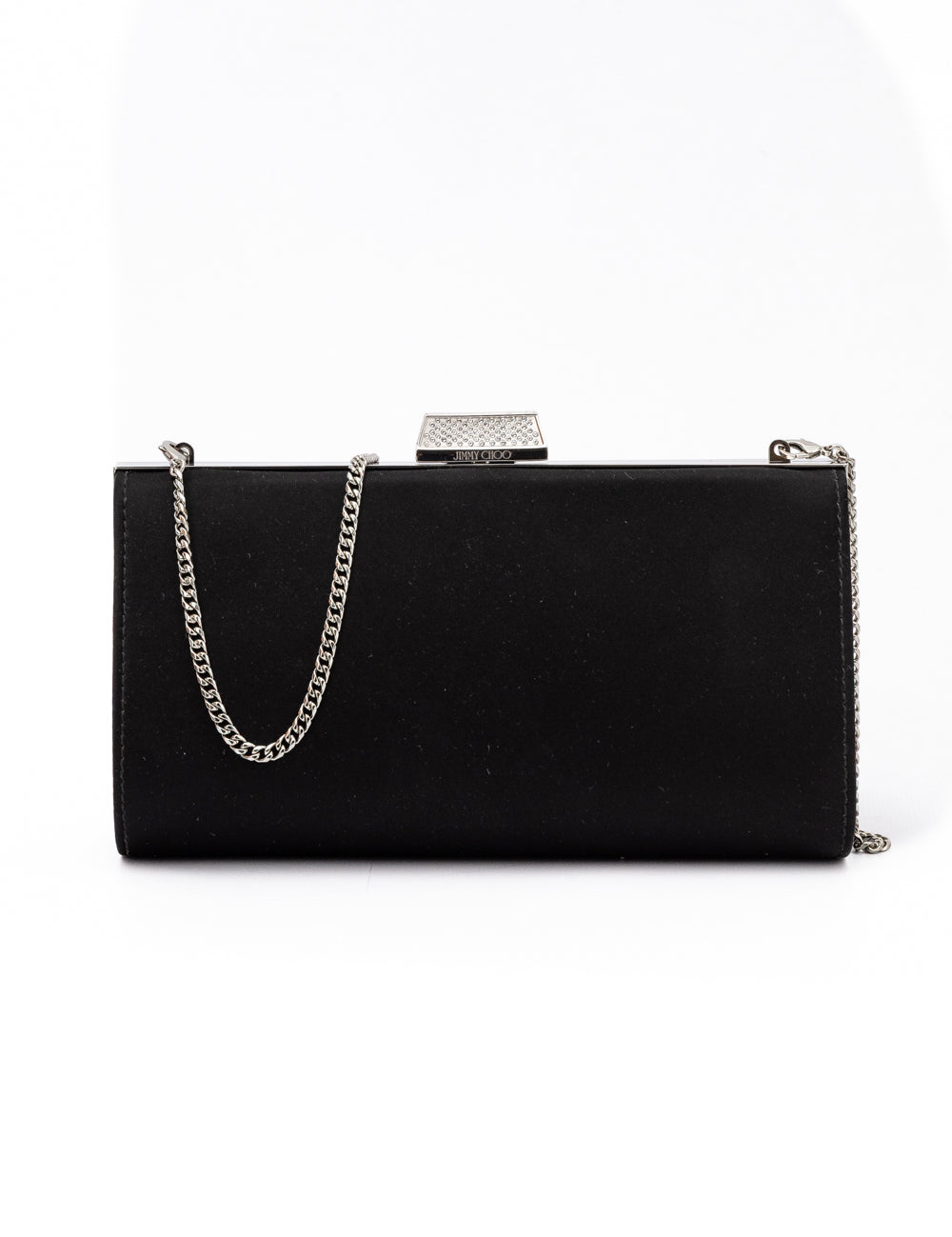 Jimmy Choo Black Satin Crossbody Bag