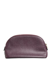 Dolce & Gabbana Dark Purple Calfskin Pouch Wallet