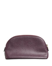 Dolce & Gabbana Dark Purple Calfskin DG Logo Pouch Wallet