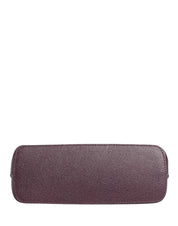 Dolce & Gabbana Dark Purple Calfskin DG Logo Pouch Wallet