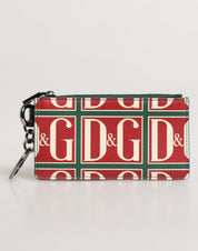 Dolce & Gabbana Green Calf Leather Card Holder Wallet