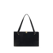 Versace Black Calf Leather Shoulder Bag
