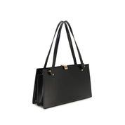 Versace Black Calf Leather Shoulder Bag