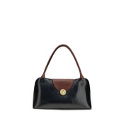 Versace Black Calf Leather Shoulder Bag