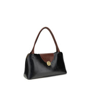 Versace Black Calf Leather Shoulder Bag