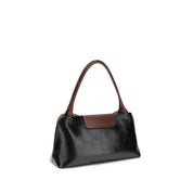 Versace Black Calf Leather Shoulder Bag