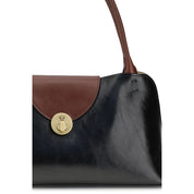 Versace Black Calf Leather Shoulder Bag