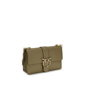 PINKO Bicolor Calf Leather Shoulder Bag