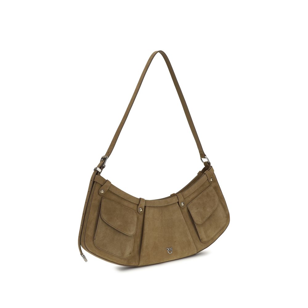 PINKO Beige Calf Leather Shoulder Bag