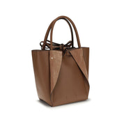Gabriela Hearst Brown Lambskin Suede Shoulder Bag