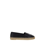 Saint Laurent Black Lambskin Espadrilles