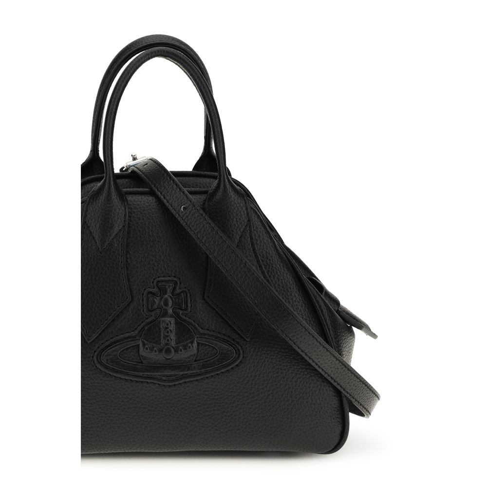 Vivienne Westwood Black Calf Leather Shoulder Bag