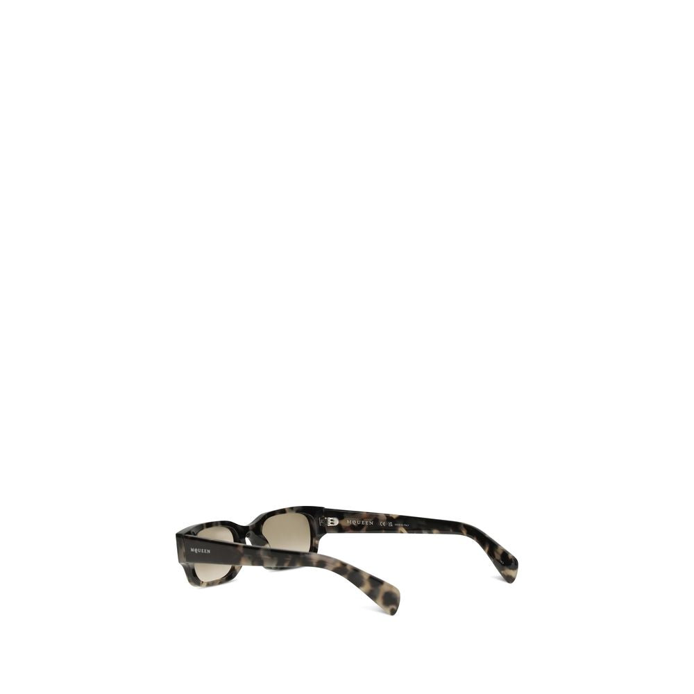 Alexander McQueen Brown Tortoiseshell Acetate Panthos Sunglasses