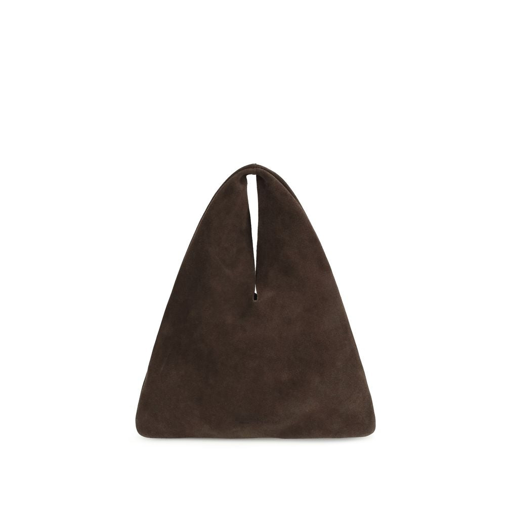 Manebi Brown Suede Shoulder Bag