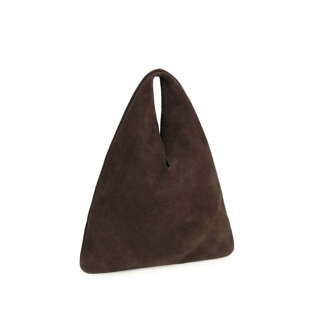 Manebi Brown Suede Shoulder Bag
