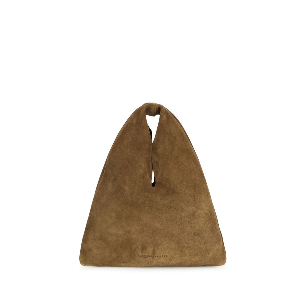 Manebi Brown Calf Leather Shoulder Bag