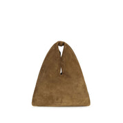 Manebi Brown Calf Leather Shoulder Bag