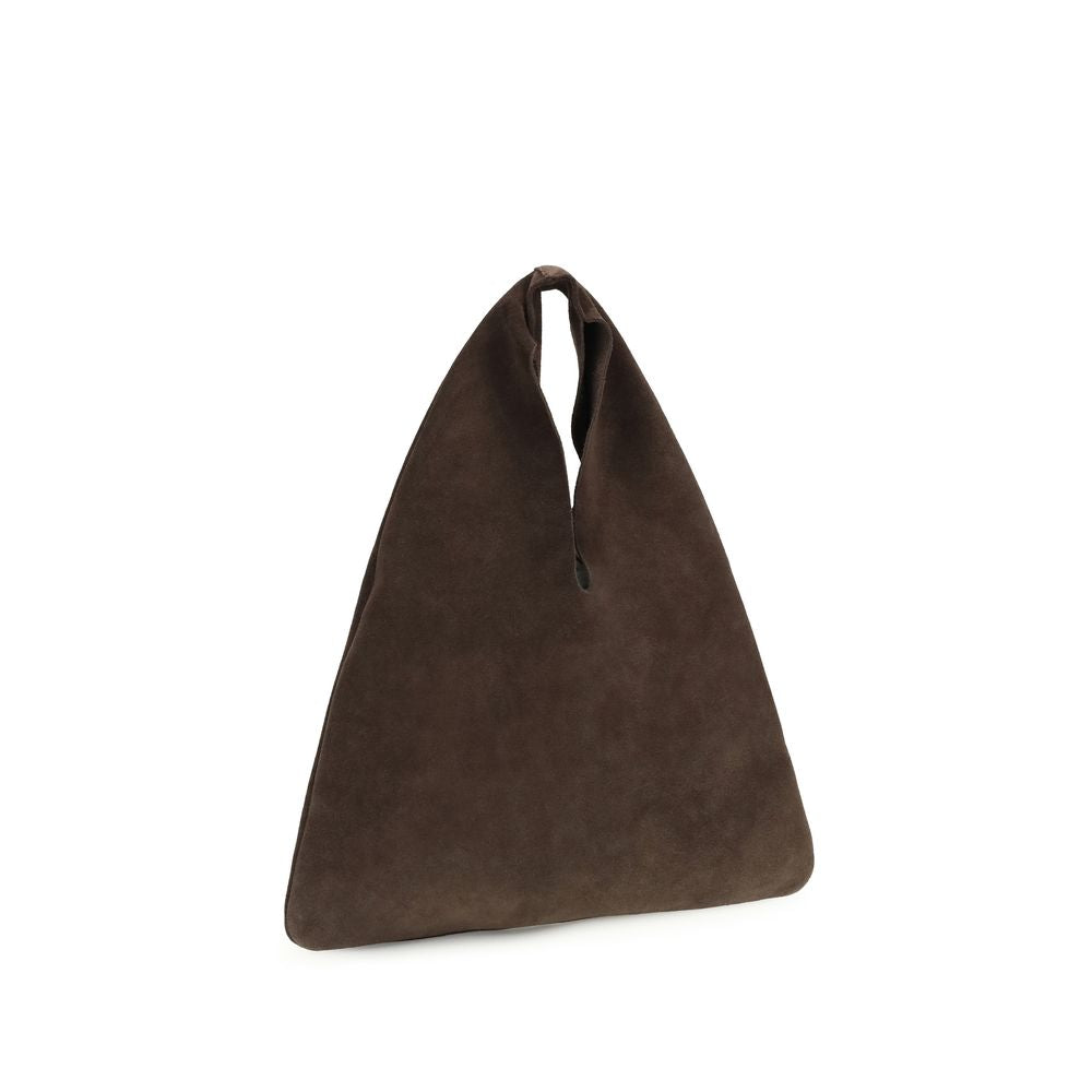 Manebi Brown Suede Shoulder Bag