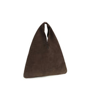 Manebi Brown Suede Shoulder Bag