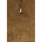 Manebi Brown Calf Leather Shoulder Bag