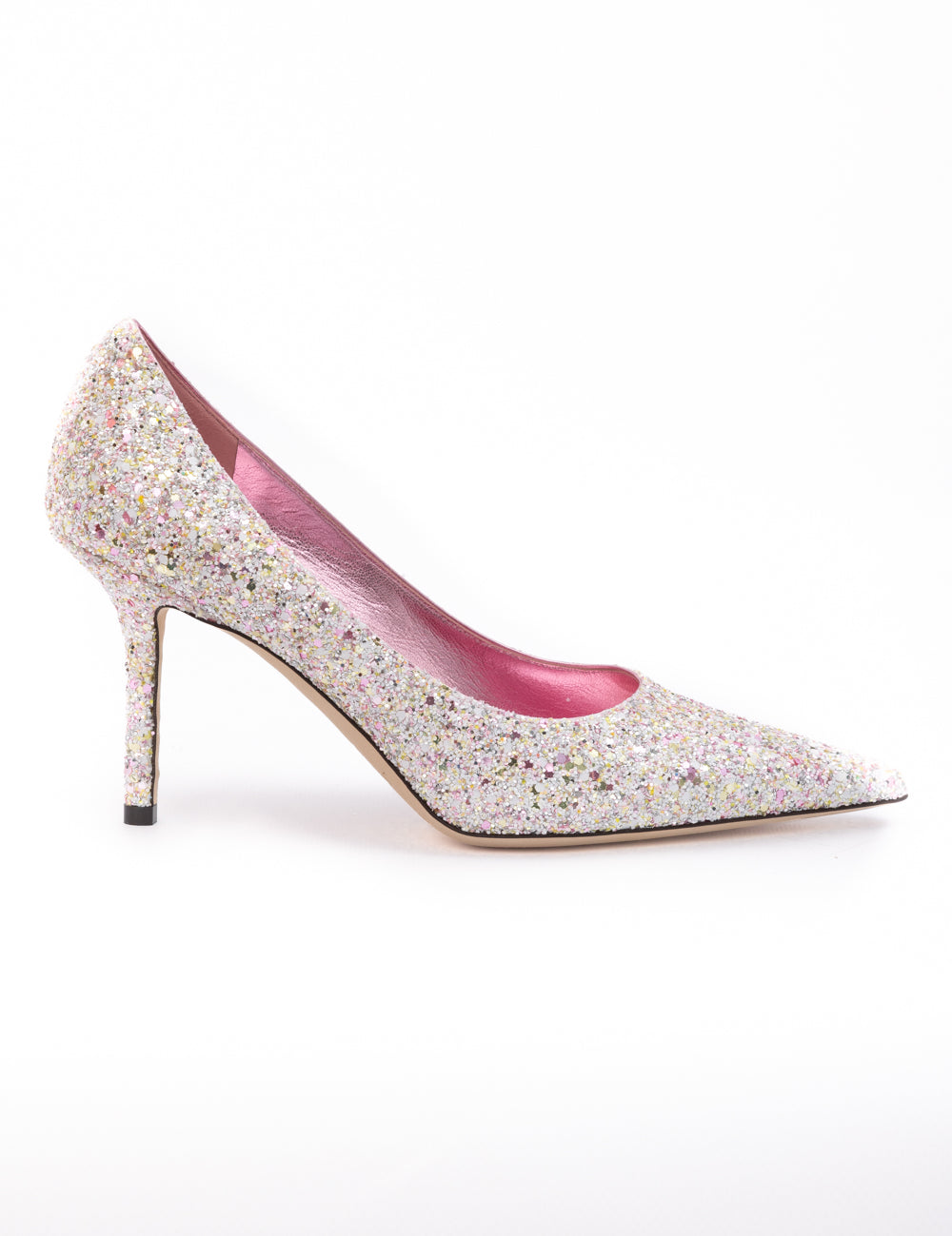 Jimmy Choo Candy Pink Glitter Pumps